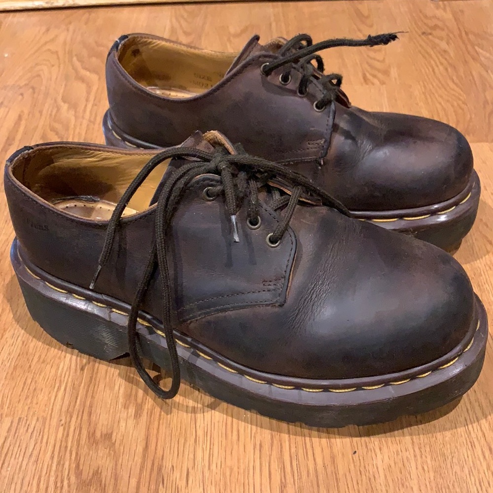 Brown platform Doc Martens!